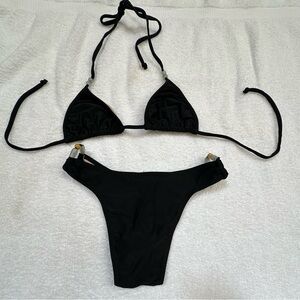 Black Triangle Bikini Set